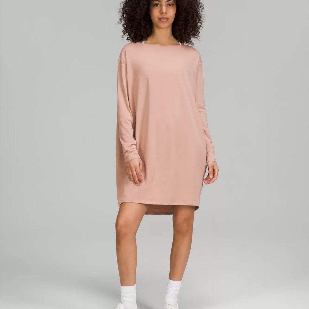 lululemon athletica Soft Pink Long Sleeve Dress